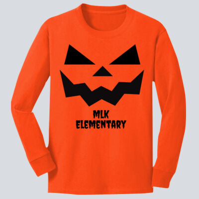 Youth Long Sleeve Shirt - Fall - Jacko Lantern Black Thumbnail
