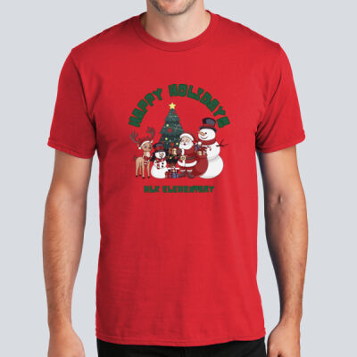 Adult T-Shirt - Winter - Happy Holidays Green Thumbnail