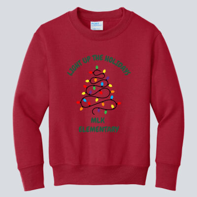 Youth Crewneck - Winter - Light Up Green Thumbnail