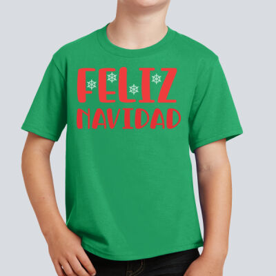 Youth T-Shirt - Winter - Feliz Navidad Red Thumbnail