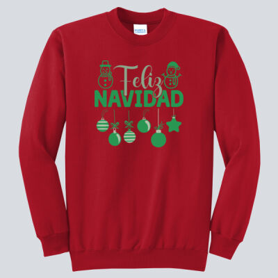 Adult Crewneck - Wjnter - Feliz Navidad Green Thumbnail